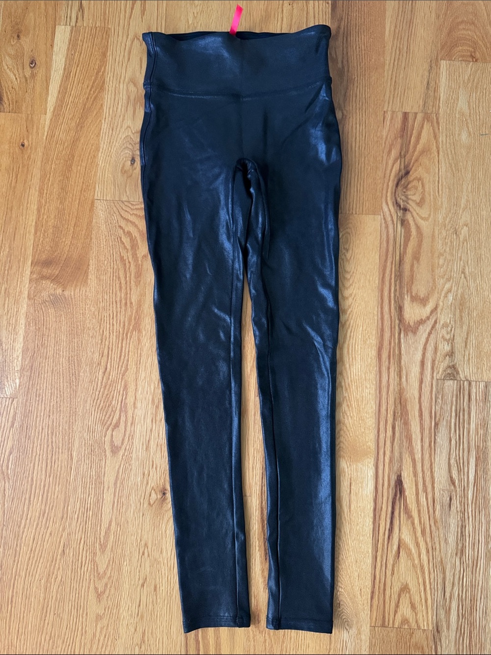 SPANX Black Faux Leather Leggings